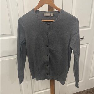 Croft & Barrow Dark Gray Knit Cardigan